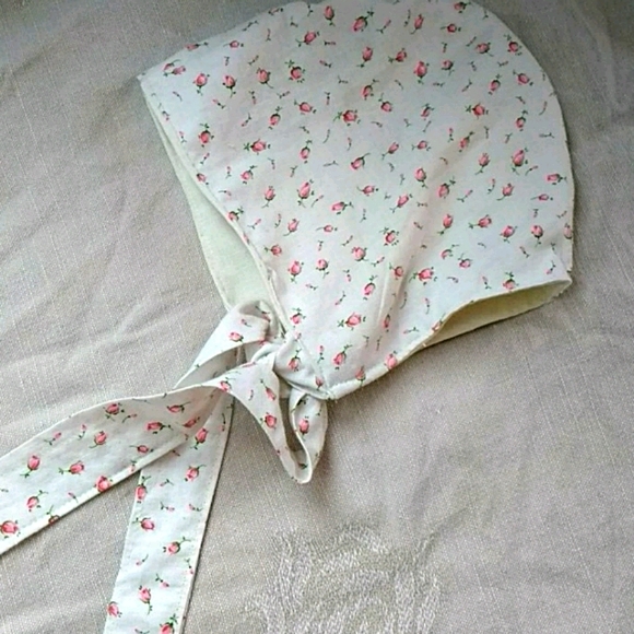 Handmade Other - Rosebud+Ivory cotton Bonnet